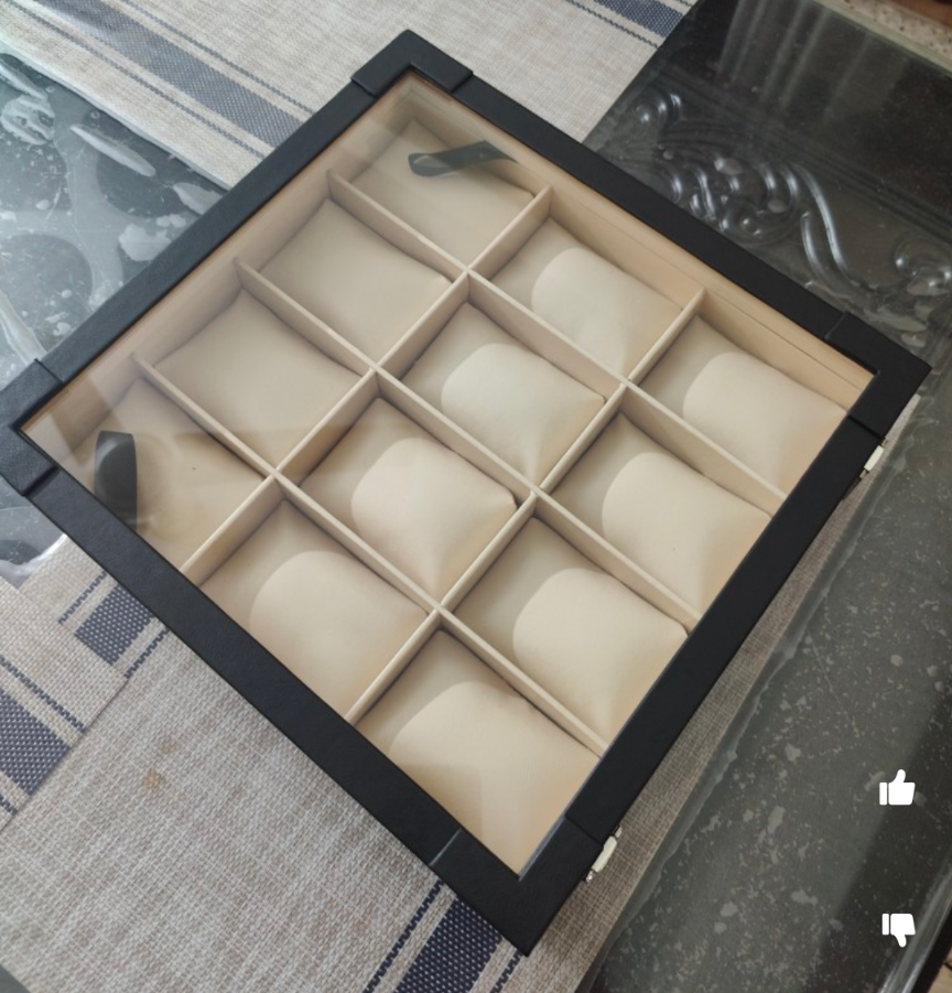 PU Leather Made 12 slot watch BOX ( Square shape )