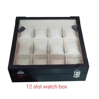 PU Leather Made 12 slot watch BOX ( Square shape )
