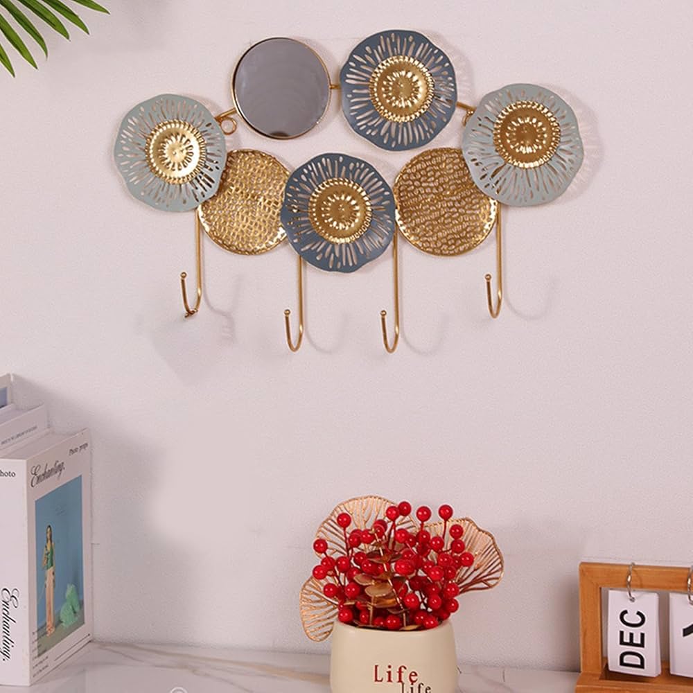 Wall Hanger - Modern Entrance Hook Set for Living Room Bedroom Closet Child Coat Rack Strong Mounting Hardware 47.5cm Width 30.5cm Height
