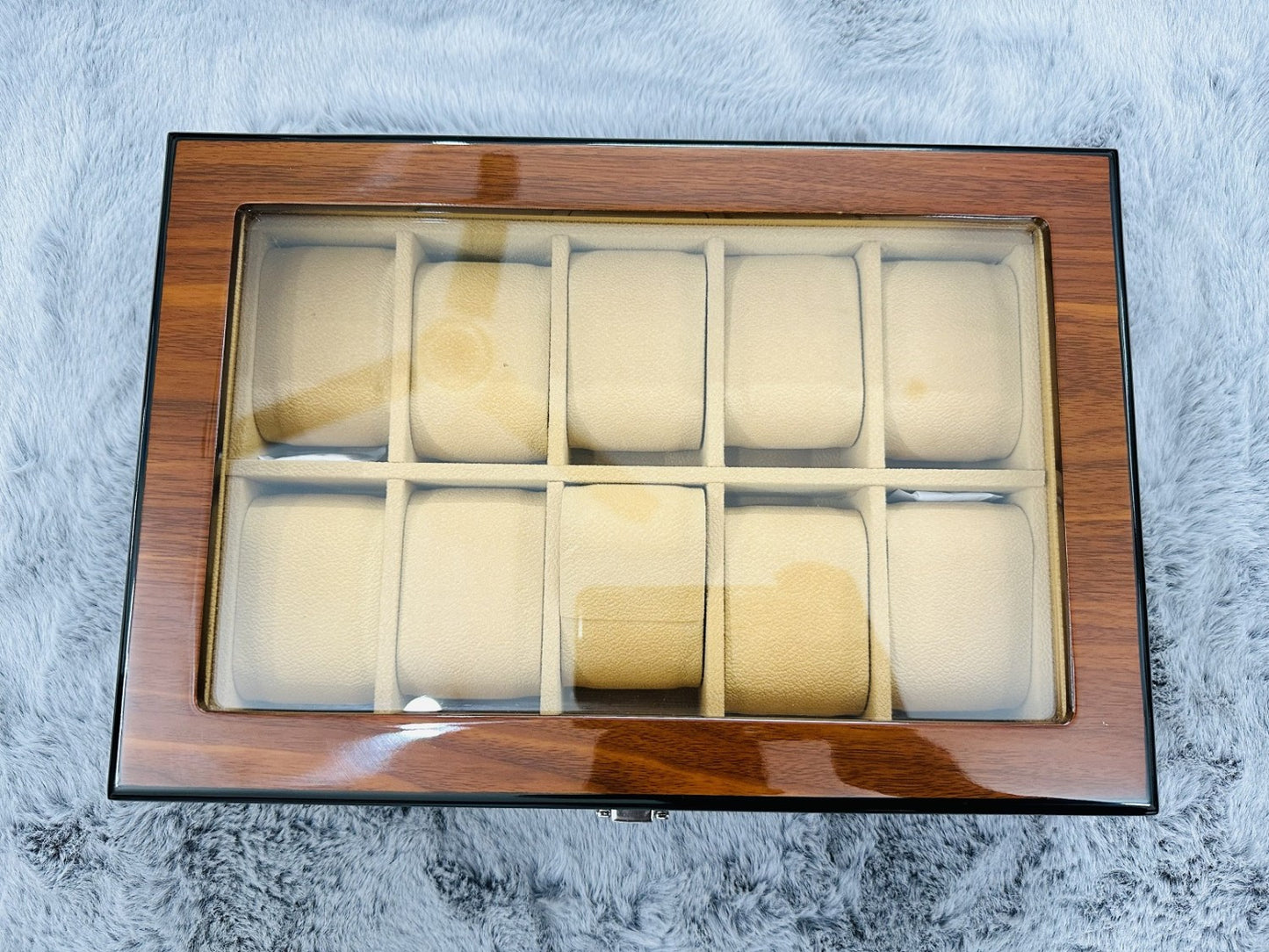 10 slot premium quality wood made watch organizer box