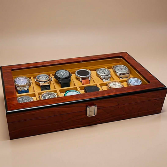 12 slot wood made Premium Quality watch organizer box ( Watch Accessories )