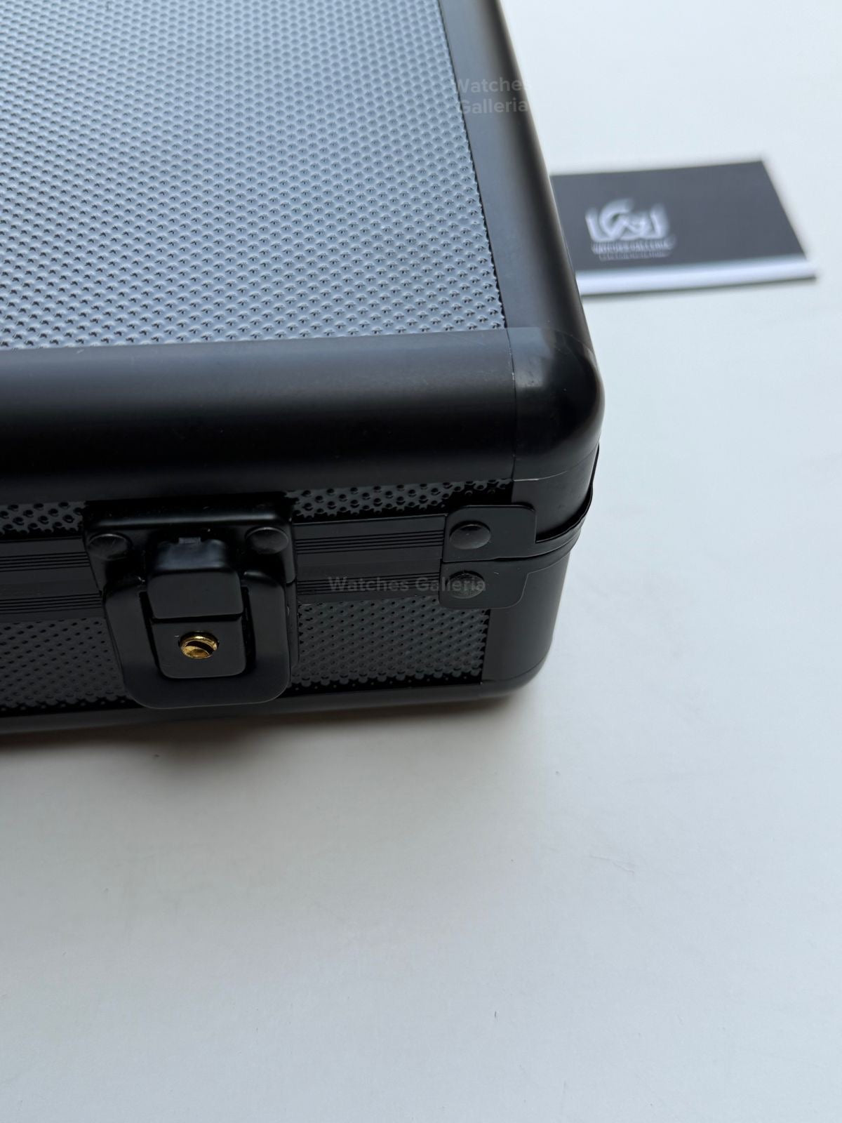 18 slot Aluminium made full black color watch box