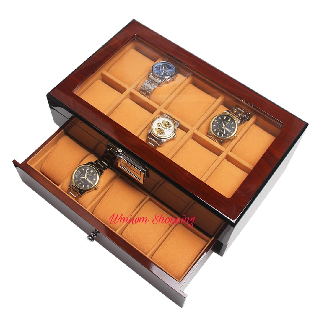 20 slot premium quality wooden watch box