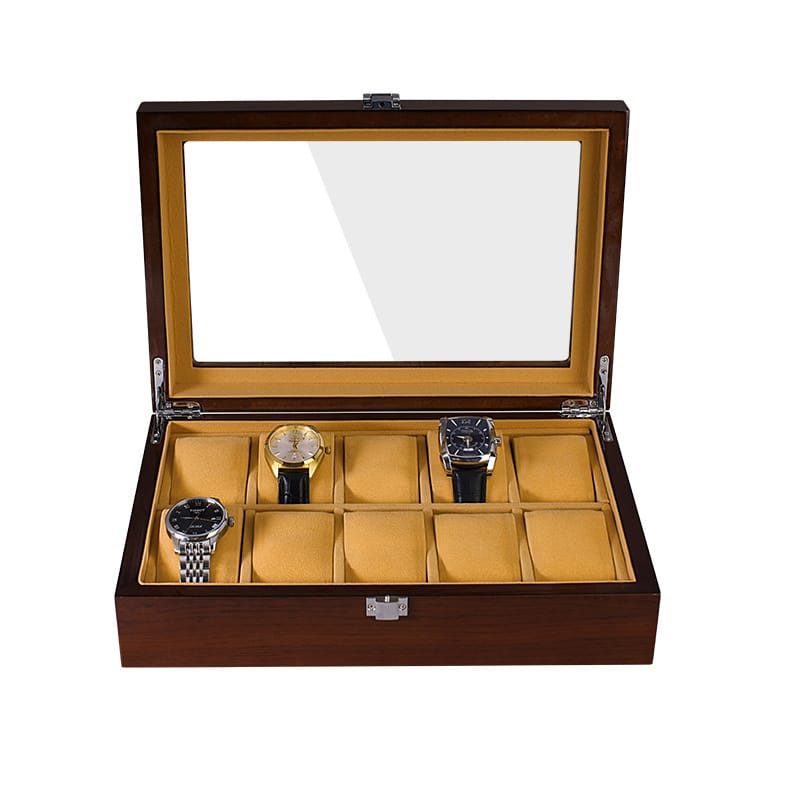 10 slot premium quality wood made watch organizer box