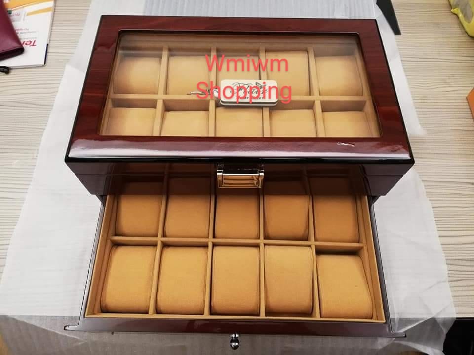 20 slot premium quality wooden watch box