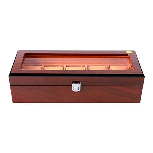 5 slot wooden watch box ( premium quality)