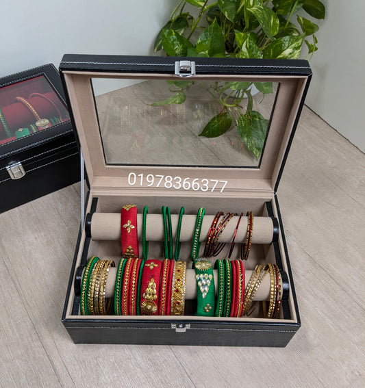 PU leather made bangles box ( 2 roll)