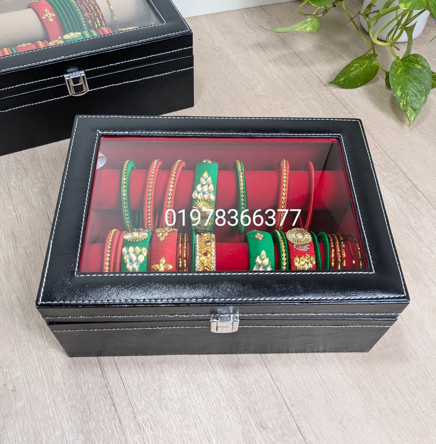 PU leather made bangles box ( 2 roll)