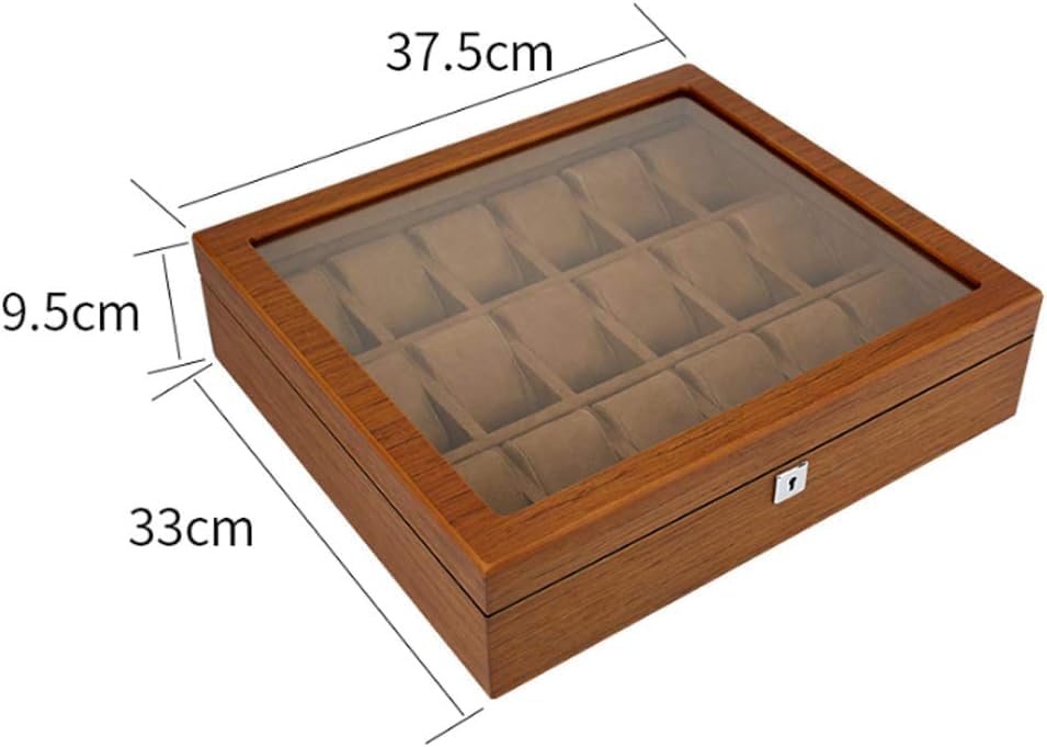 18 slot original wood made key system watch box