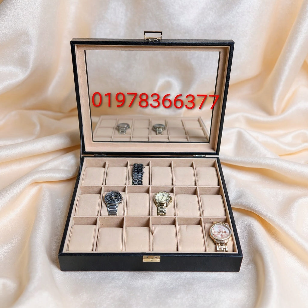18 Slot leather made Premium Quality watch box
