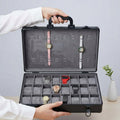 Aluminum Made 32 Slots Watch Organizer Box Dark Grey color High Materials