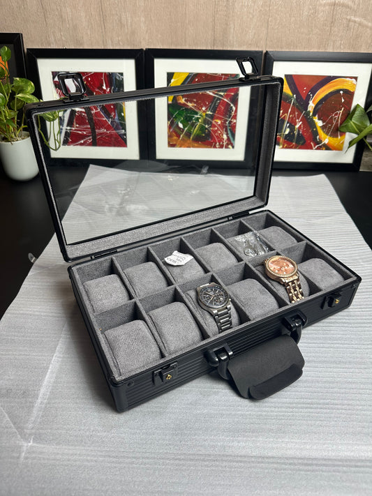 12 slot Aluminium made key system watch box