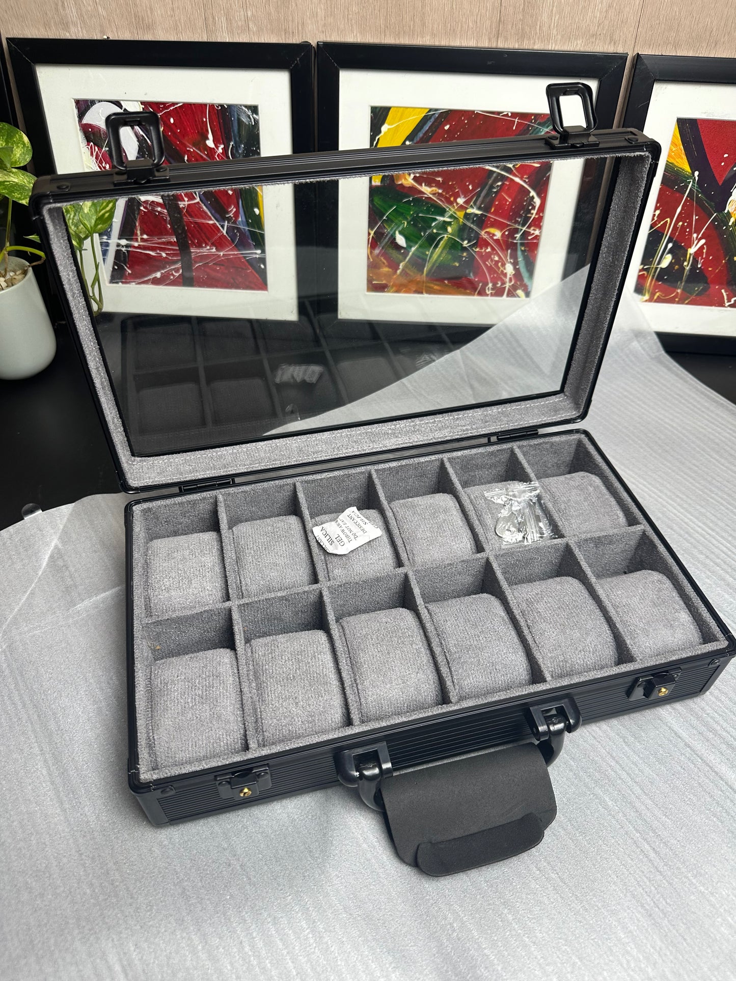 12 slot Aluminium made key system watch box