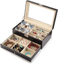 Watch, sunglasses and jewelry box.