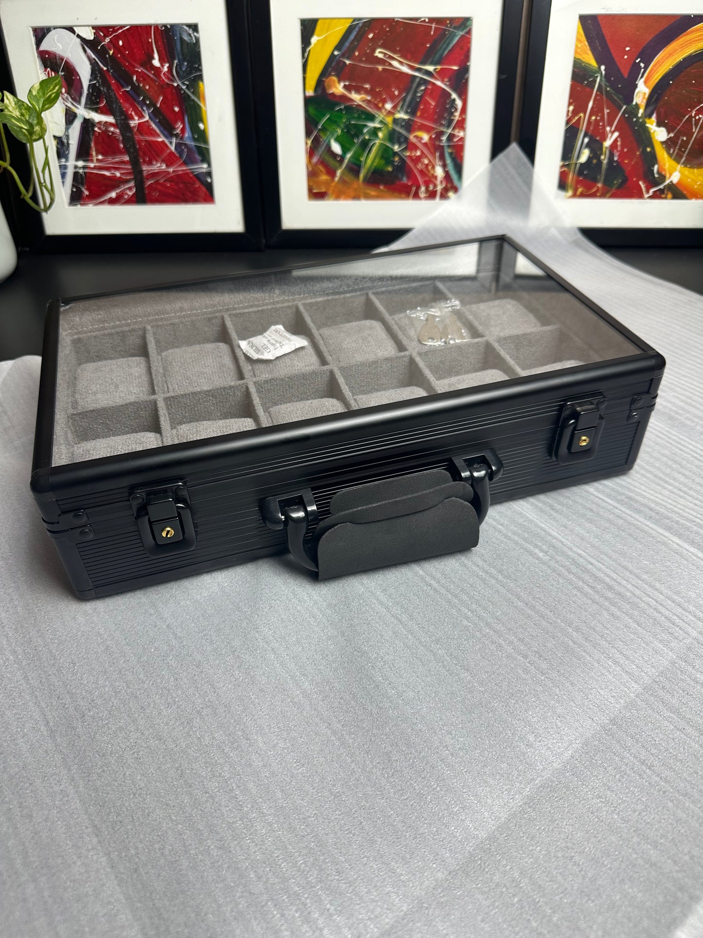 12 slot Aluminium made key system watch box