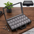 24-Slot Aluminum Watch Briefcase with Glass Lid & Dual Latch Lock | Premium Watch Organizer | ২৪ স্লট অ্যালুমিনিয়াম ওয়াচ ব্রিফকেস
