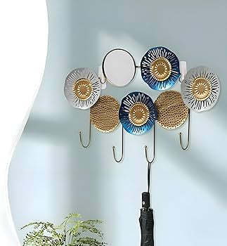 Wall Hanger - Modern Entrance Hook Set for Living Room Bedroom Closet Child Coat Rack Strong Mounting Hardware 47.5cm Width 30.5cm Height