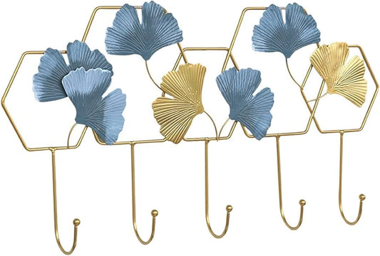 Wall Hook Wall Hanger Keys Hats Jewelry Storage Organizer for Bathroom Entrance Porch Hall Storage Wall Decor - Style C