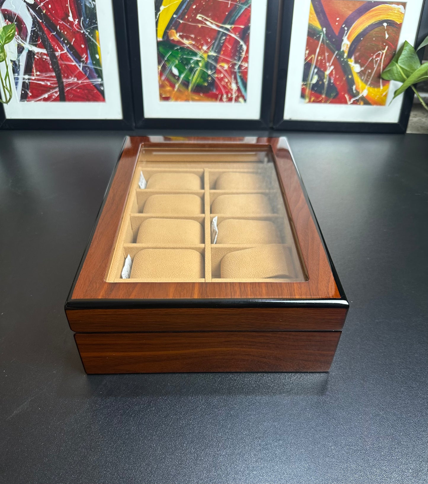 10 slot premium quality wood made watch organizer box
