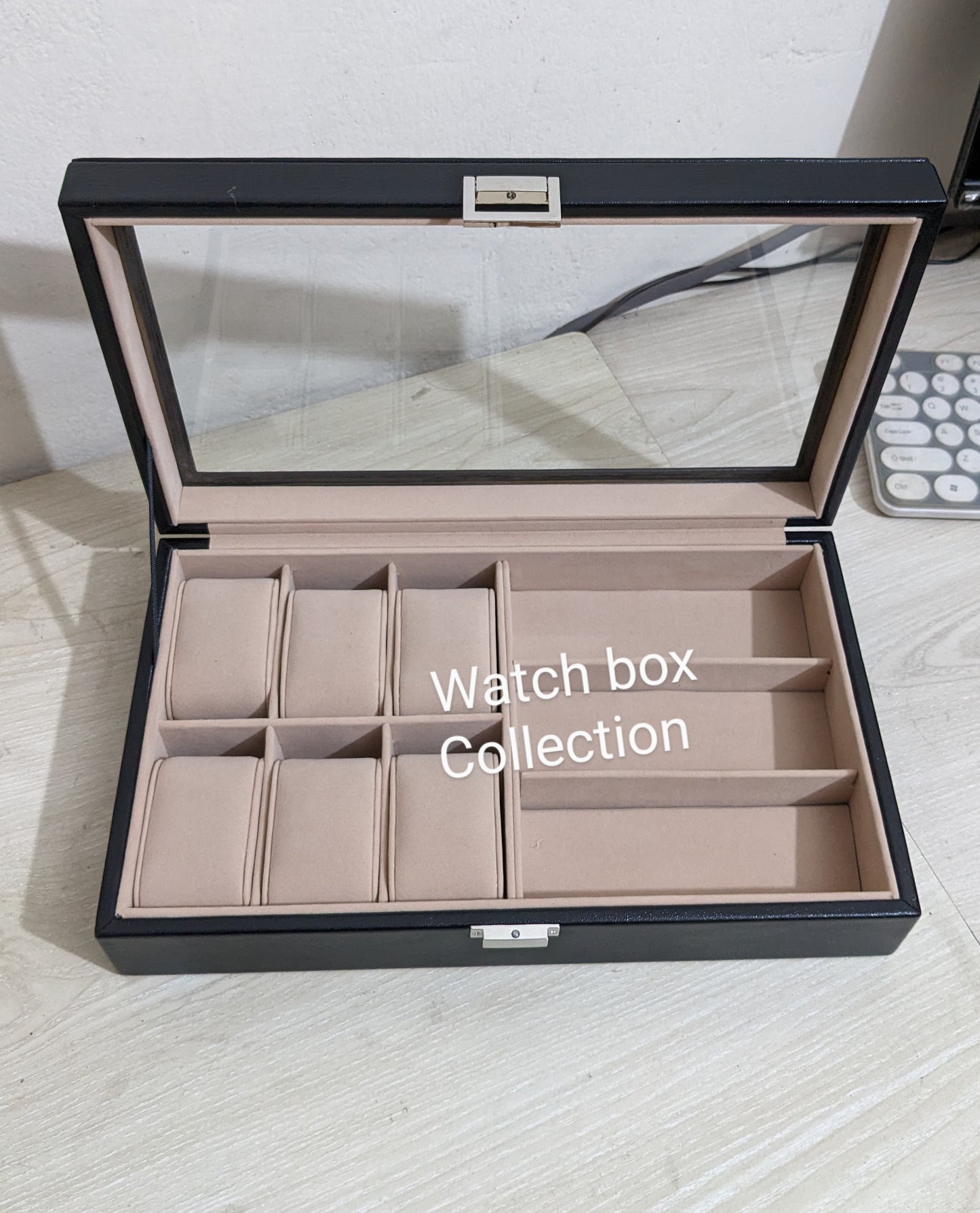 Watch and sunglasses organizer box