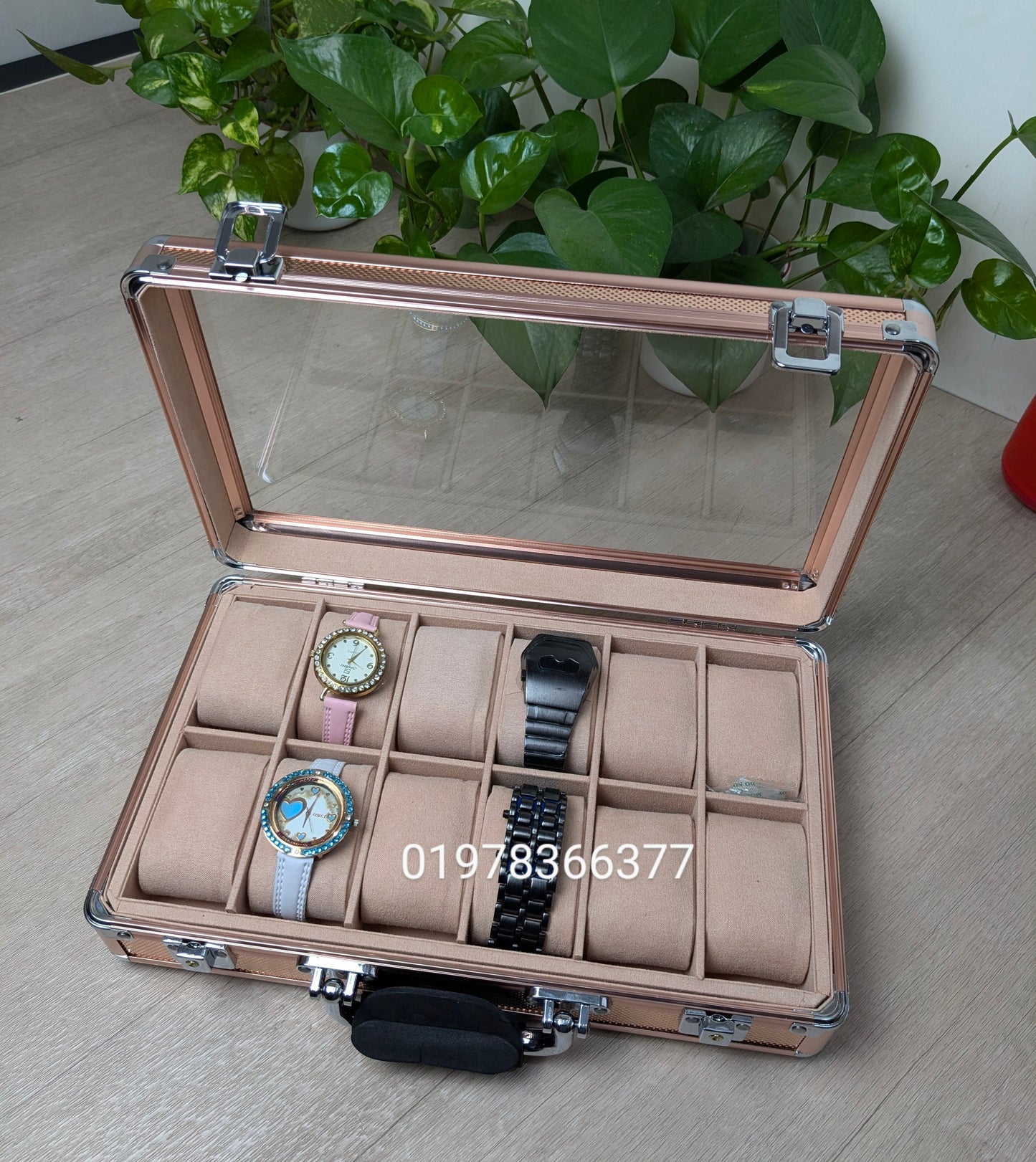 12 slot Aluminium made key system watch box