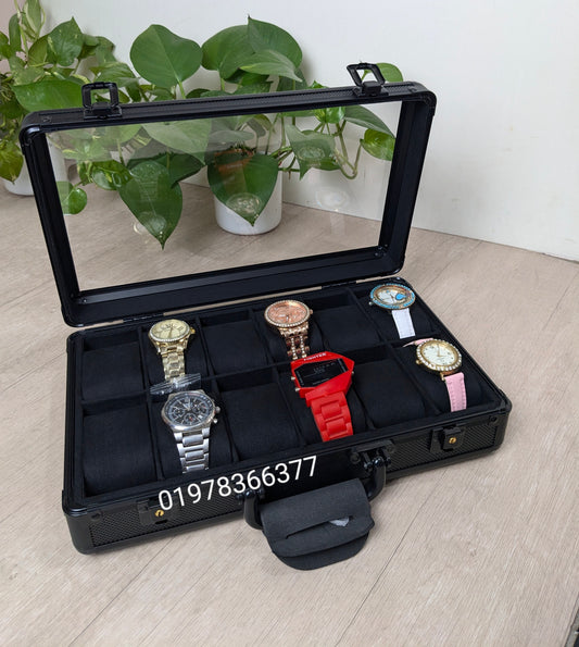 12 slot Aluminium made key system watch box