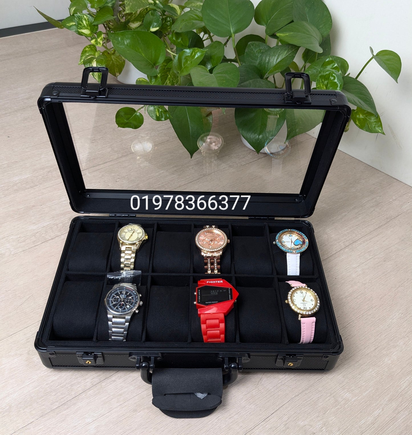 12 slot Aluminium made key system watch box