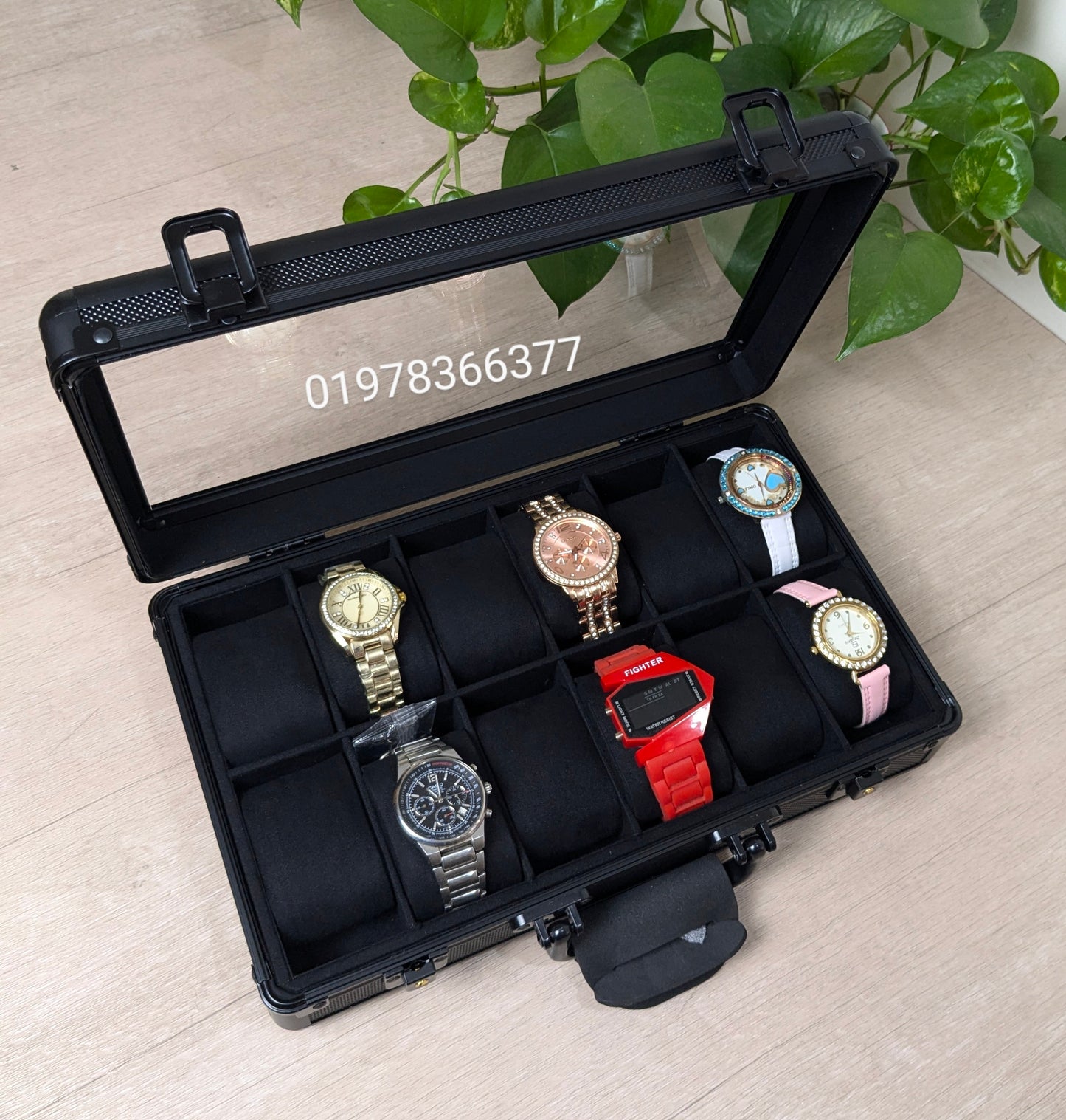 12 slot Aluminium made key system watch box