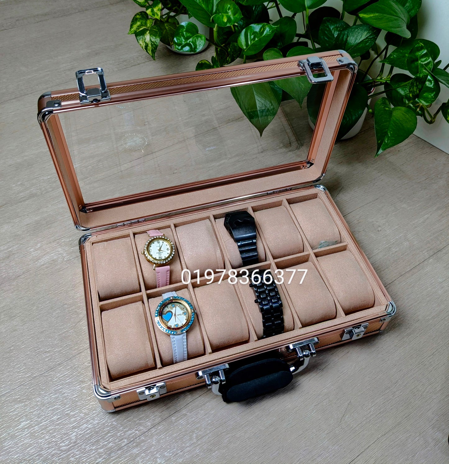 12 slot Aluminium made key system watch box