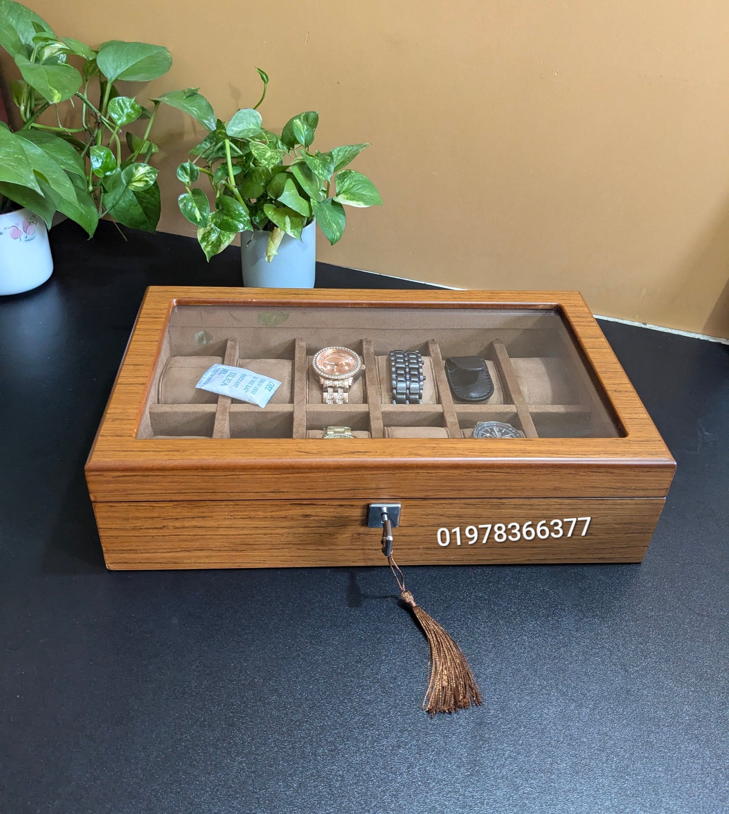 Wood Made key system 12 slot premium quality watch Storage box