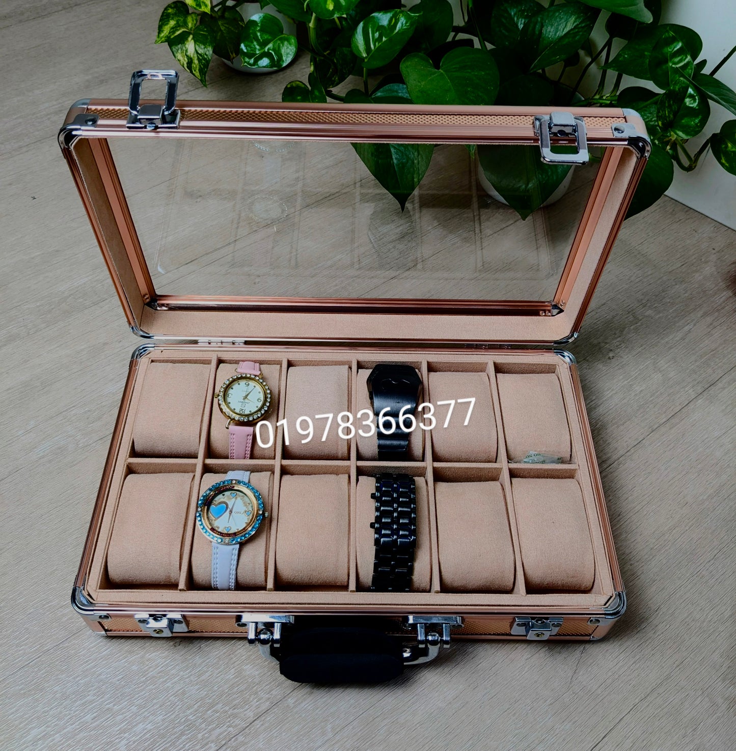 12 slot Aluminium made key system watch box