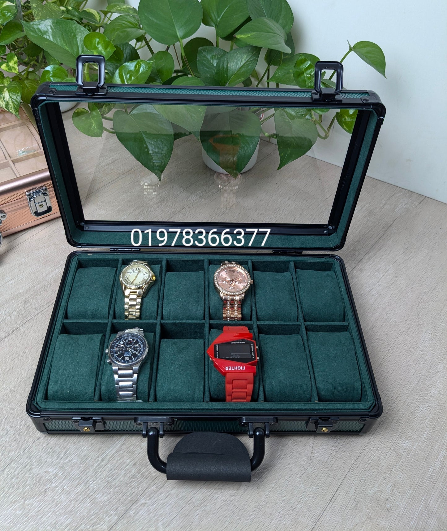 12 slot Aluminium made key system watch box
