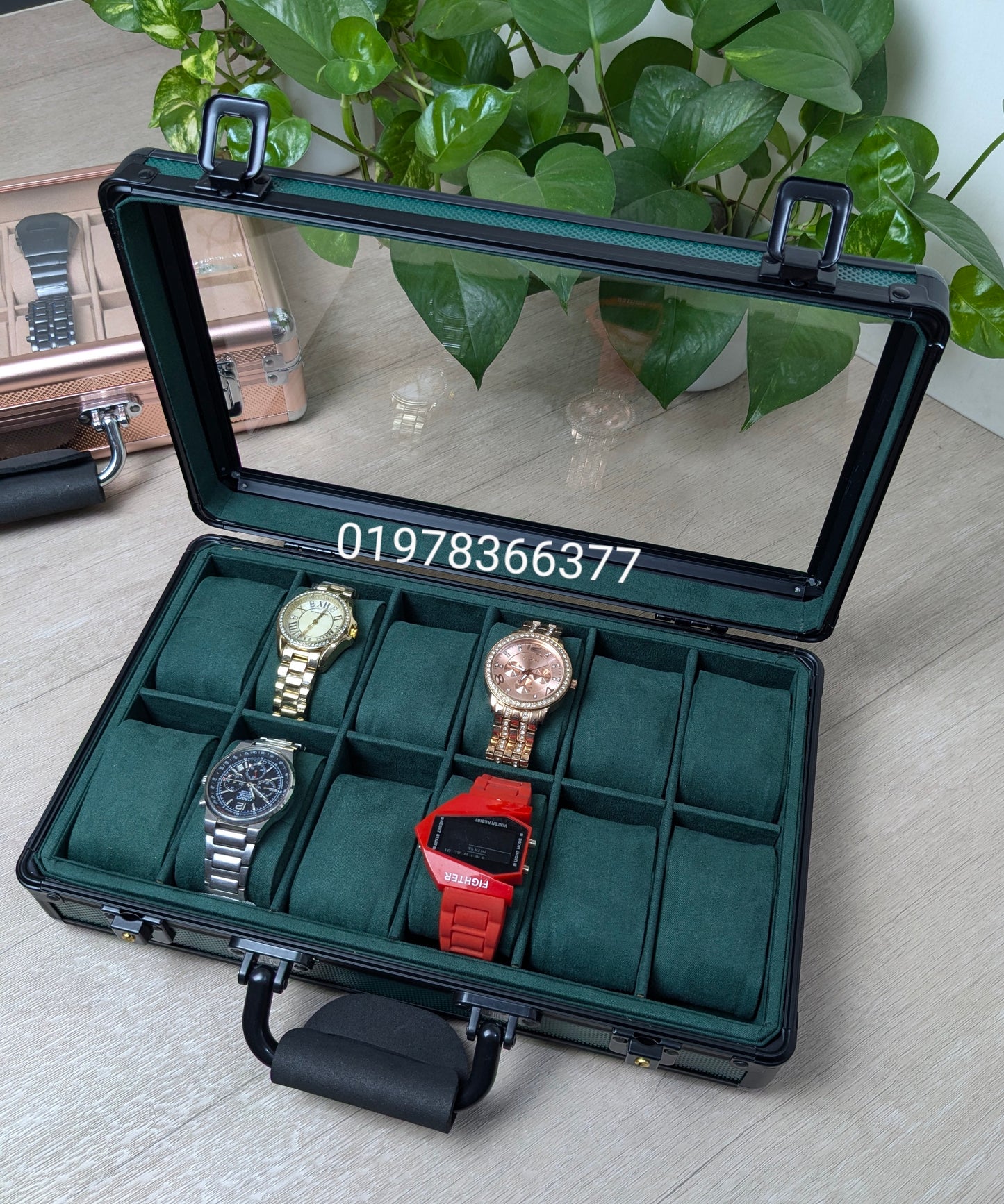 12 slot Aluminium made key system watch box