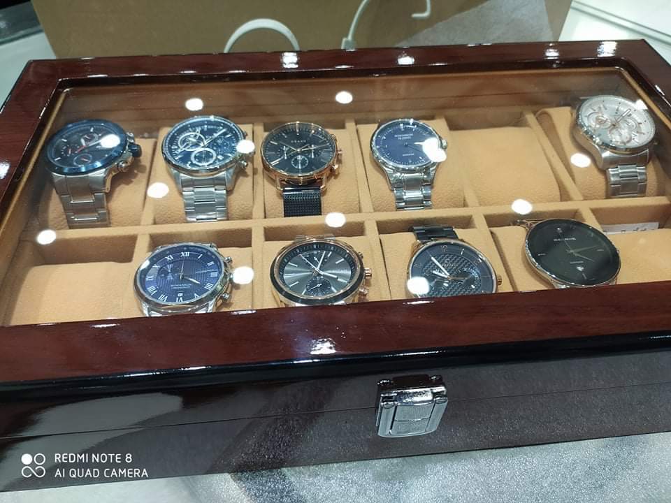 12 slot wood made Premium Quality watch organizer box ( Watch Accessories )