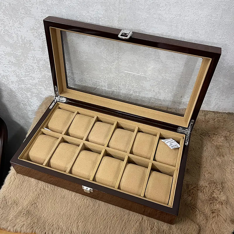 12 slot wood made Premium Quality watch organizer box ( Watch Accessories )