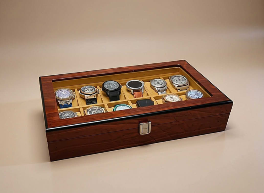 12 slot wood made Premium Quality watch organizer box ( Watch Accessories )
