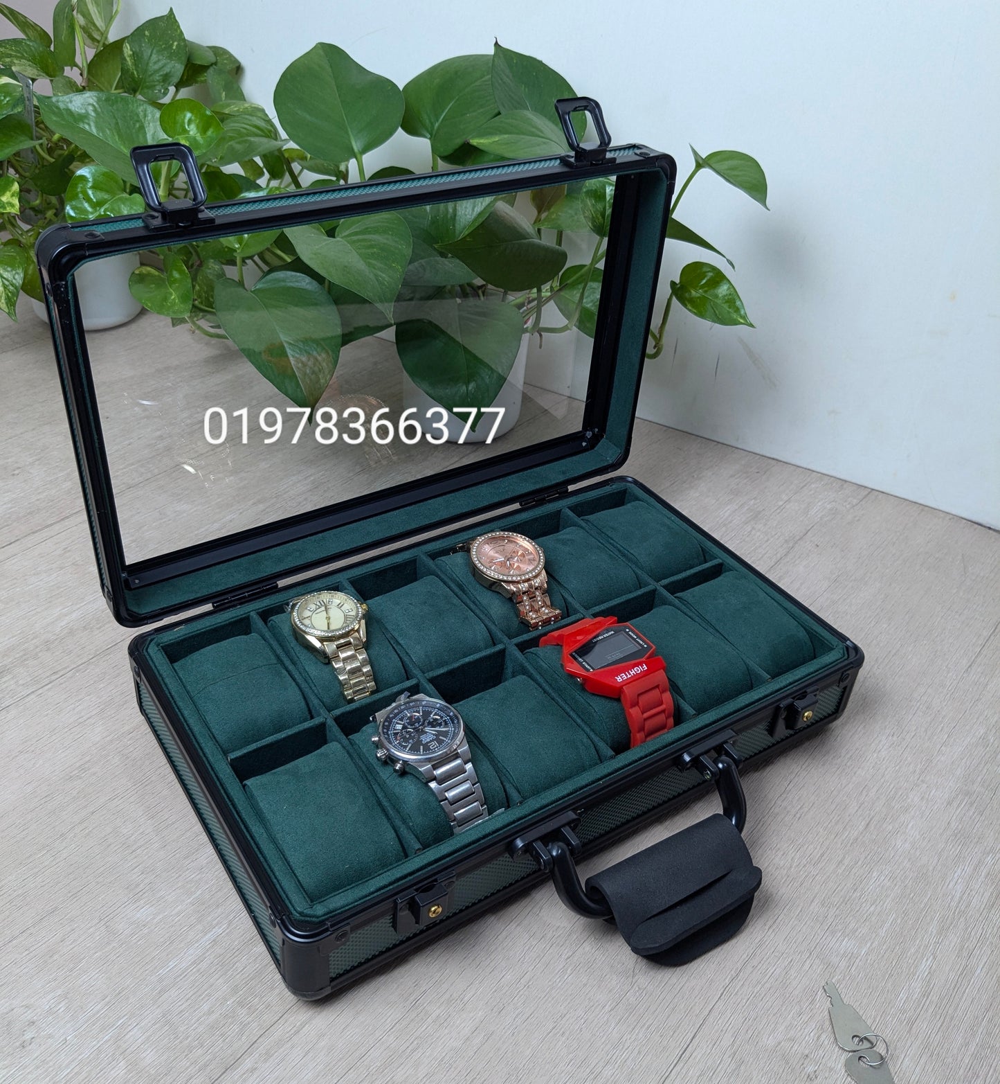 12 slot Aluminium made key system watch box